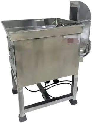 Copra cutter in use