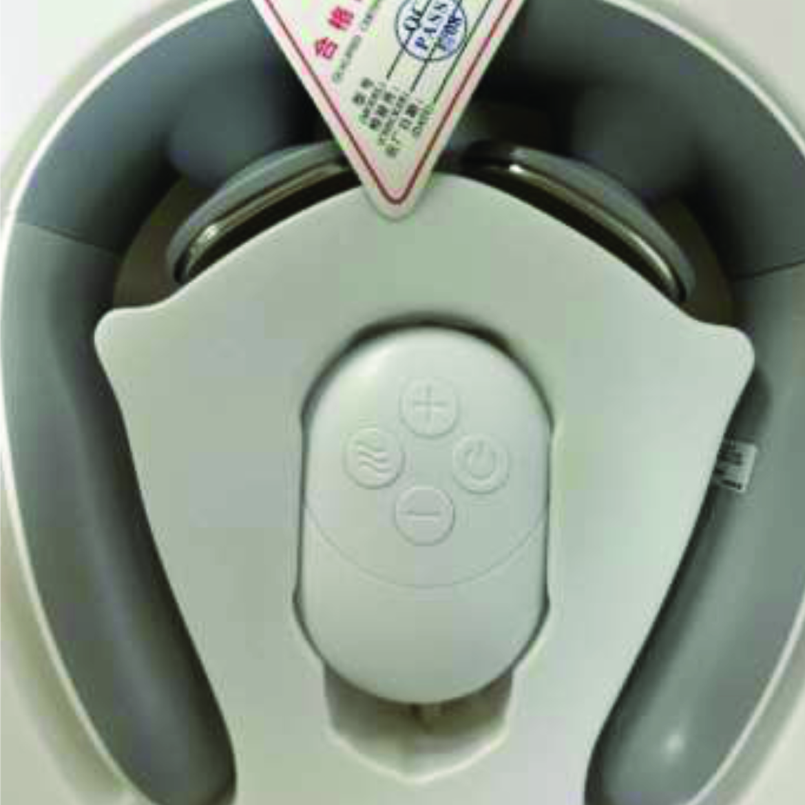 Back massager in use
