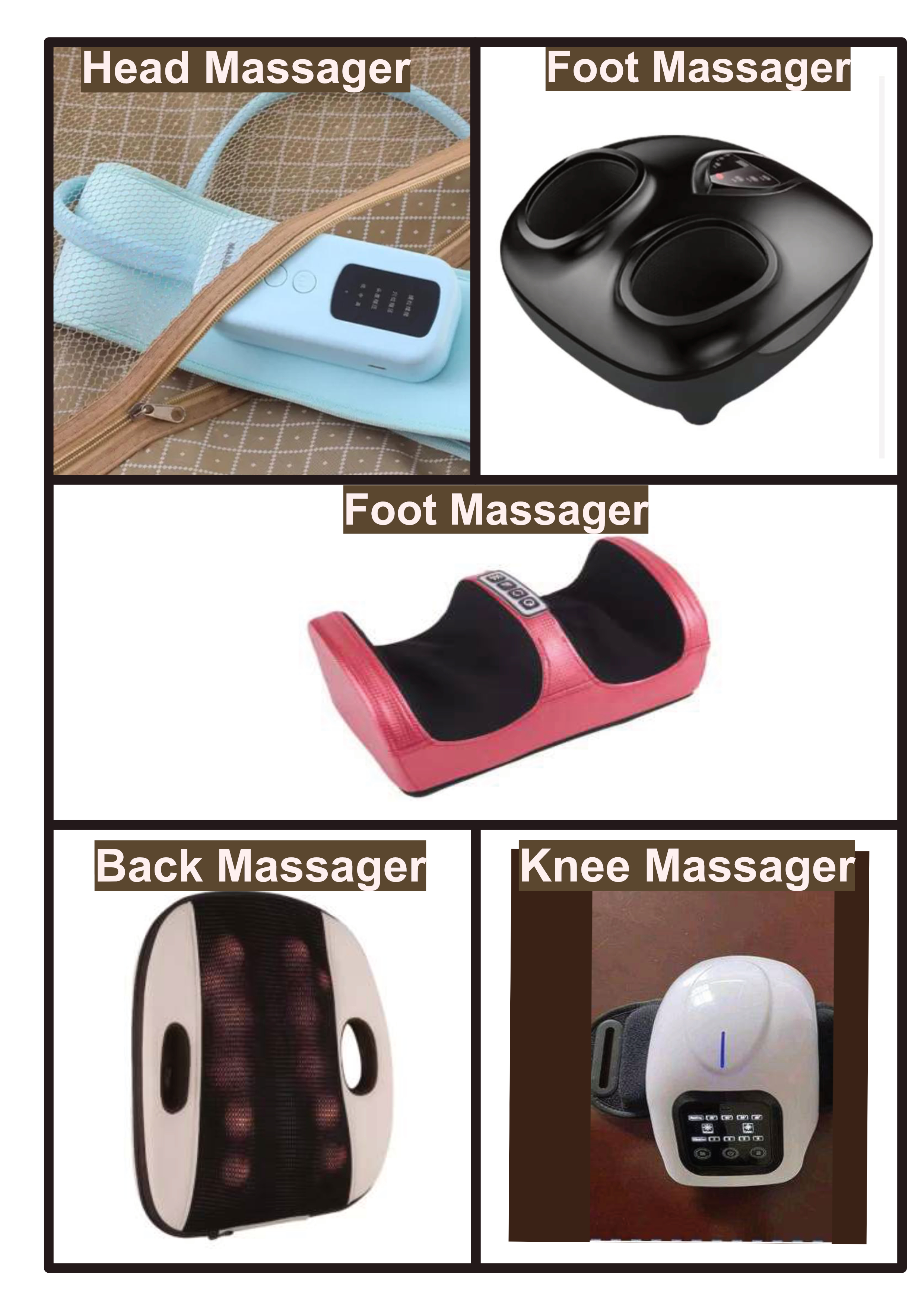 Neck massager side angle