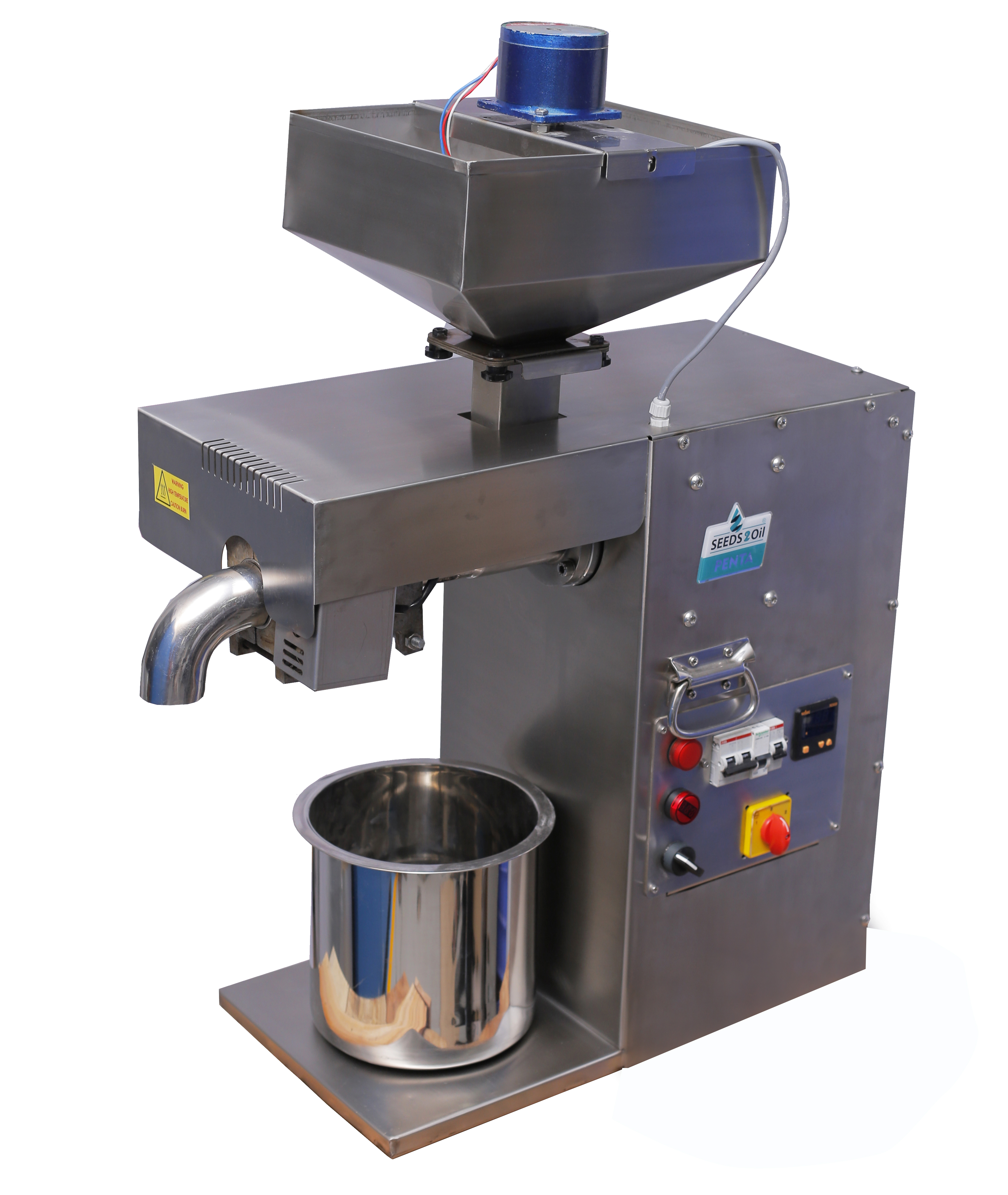 PENTA oil press in use